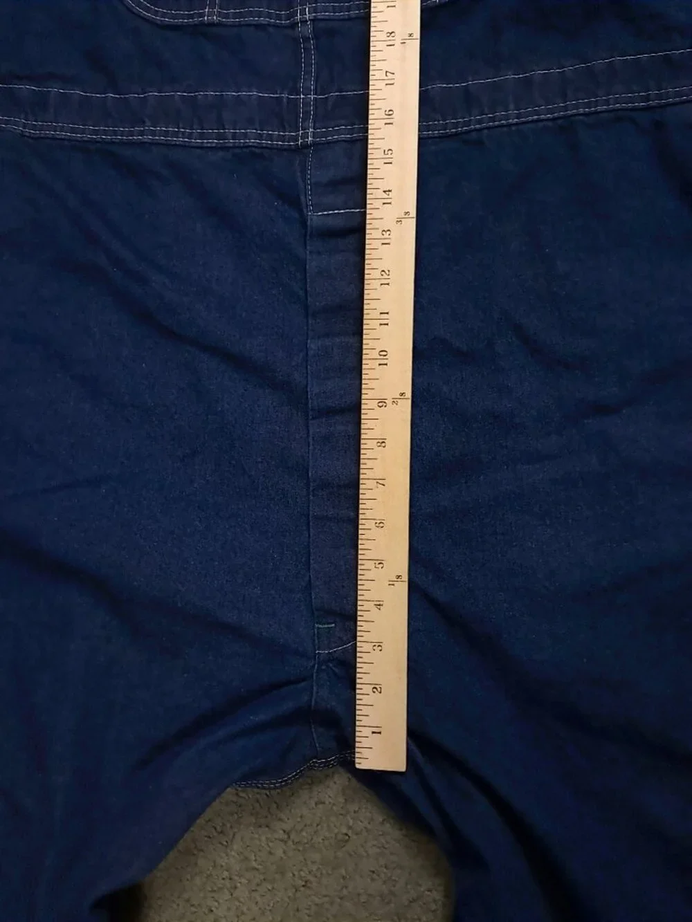 Key Imperial Bib Overall Men 56x28, Tag 56x30 Blue Denim Work Button Fly 272.41